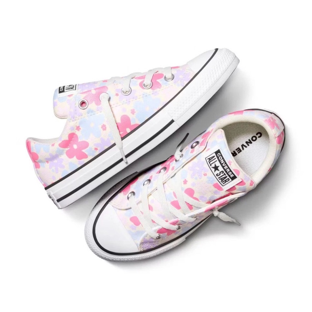 Converse All Star Canvas Print Sneakers - Little Girls 11 (Floral)